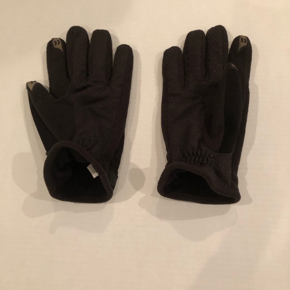 mens gloves large black light - medium weight